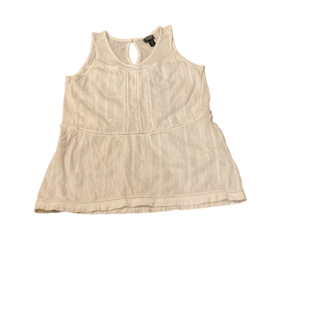 Roots Canada white sleeveless top